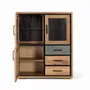 Sideboards - Handcrafted sideboard in acacia wood 110cm - GINER Y COLOMER