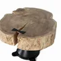 Tables basses - Table basse en manguier et pieds métal diamètre 65cm - GINER Y COLOMER