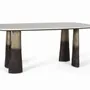 Tables Salle à Manger - Table à manger avec plateau ovale en marbre 180 cm - GINER Y COLOMER