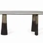 Tables Salle à Manger - Table à manger avec plateau ovale en marbre 180 cm - GINER Y COLOMER