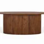 Dining Tables - Oval acacia wood dining table 200 cm - GINER Y COLOMER