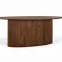 Dining Tables - Oval acacia wood dining table 200 cm - GINER Y COLOMER
