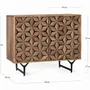 Sideboards - Hand-carved two-door sideboard in mango wood - GINER Y COLOMER