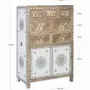 Sideboards - Mango wood and MDF sideboard with hand-painted details - GINER Y COLOMER