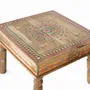 Tables basses - Table basse en manguier avec détails peints à la main - GINER Y COLOMER