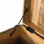 Boîtes de rangement - Coffre en bois de manguier noir avec détails peints à la main - GINER Y COLOMER