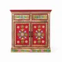 Sideboards - Hand painted mango wood sideboard with 2 drawers and doors - GINER Y COLOMER