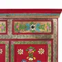 Sideboards - Hand painted mango wood sideboard with 2 drawers and doors - GINER Y COLOMER