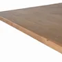 Dining Tables - Dining table in natural acacia wood and black metal legs - GINER Y COLOMER
