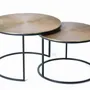 Coffee tables - Coffee table with bronze top and bronze metal legs - GINER Y COLOMER