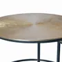 Coffee tables - Coffee table with bronze top and bronze metal legs - GINER Y COLOMER