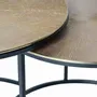 Coffee tables - Coffee table with bronze top and bronze metal legs - GINER Y COLOMER