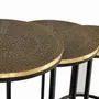 Tables basses - Lot de 3 tables plateau bronze et piètement métal - GINER Y COLOMER