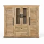 Wardrobe - Solid mango wood cabinet with two central doors - GINER Y COLOMER