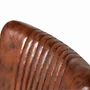 Chaises - Chaise recouverte de cuir marron naturel et pieds en métal - GINER Y COLOMER