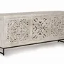 Buffets - Buffet en manguier et pieds en métal blanc vieilli - GINER Y COLOMER