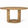 Tables Salle à Manger - Table en bois de manguier avec plateau rond de 150 cm de diamètre - GINER Y COLOMER