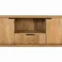 TV stands - Mango wood TV cabinet with rounded corners - GINER Y COLOMER