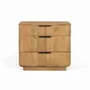 Night tables - Mango wood bedside table with rounded corners - GINER Y COLOMER