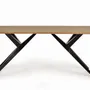 Tables Salle à Manger - Table à manger en bois d'acacia naturel et details en métal - GINER Y COLOMER