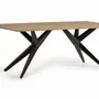 Tables Salle à Manger - Table à manger en bois d'acacia naturel et details en métal - GINER Y COLOMER