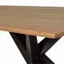 Tables Salle à Manger - Table à manger en bois d'acacia naturel et details en métal - GINER Y COLOMER
