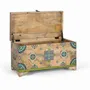 Storage boxes - Hand painted mango wood chest 81 cm - GINER Y COLOMER