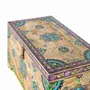 Storage boxes - Hand painted mango wood chest 81 cm - GINER Y COLOMER