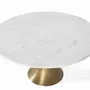 Tables basses - Table basse ronde avec plateau en marbre et structure en aluminium - GINER Y COLOMER