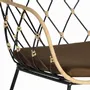 Armchairs - Set of 4 rattan armchairs and metal legs - GINER Y COLOMER