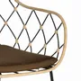 Armchairs - Set of 4 rattan armchairs and metal legs - GINER Y COLOMER