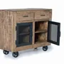 Sideboards - Sideboard in mango wood and natural metal - GINER Y COLOMER