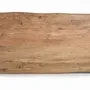 Dining Tables - Dining table in natural acacia wood and metal legs 6 seats - GINER Y COLOMER