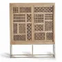 Sideboards - Showcase in teak wood and natural-colored metal legs - GINER Y COLOMER