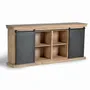 Sideboards - Sideboard with 6 drawers and 2 doors in mango wood and metal - GINER Y COLOMER