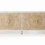 Sideboards - Mango wood sideboard with white gold details - GINER Y COLOMER