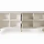 Sideboards - Mango wood sideboard with white gold details - GINER Y COLOMER