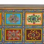 Chests of drawers - Mango wood chest of drawers with hand-painted multi-colored details - GINER Y COLOMER