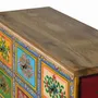 Chests of drawers - Mango wood chest of drawers with hand-painted multi-colored details - GINER Y COLOMER