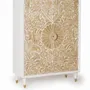 Sideboards - Sideboard in white mango wood and gold details - GINER Y COLOMER