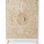Sideboards - Sideboard in white mango wood and gold details - GINER Y COLOMER