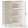 Sideboards - Sideboard in white mango wood and gold details - GINER Y COLOMER