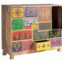 Chests of drawers - Multicolored chest of drawers in hand-painted mango wood - GINER Y COLOMER