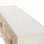 TV stands - White mango wood TV unit with gold accents - GINER Y COLOMER