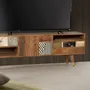 TV stands - TV cabinet in light walnut mango wood - GINER Y COLOMER