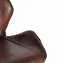 Stools - Set of 2 natural leather stools with metal legs - GINER Y COLOMER