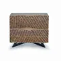 Night tables - Acacia wood bedside table and metal legs - GINER Y COLOMER