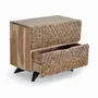 Night tables - Acacia wood bedside table and metal legs - GINER Y COLOMER