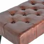 Bancs - Banc en cuir et pieds en métal - GINER Y COLOMER