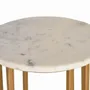 Coffee tables - Side table with marble top and gold legs - GINER Y COLOMER